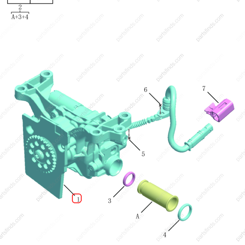 GEELY Oil pump OEM 1050006700 / 31670242 FOR  Tugella