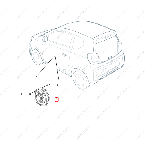 MG Door speaker OEM 11010704 FOR  MG6 MG5 MG HS