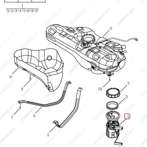 GEELY Fuel pump assembly OEM 2010026500 / 6600001614 FOR  Coolray