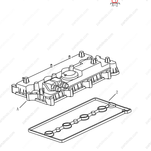 GEELY Valve chamber cover OEM 1022028100 / 1116050139 FOR  Emgrand X7 Sport