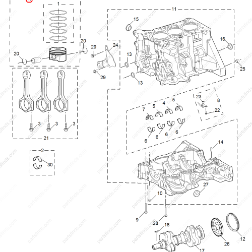 MG Piston OEM 10236710 FOR  MG ZS