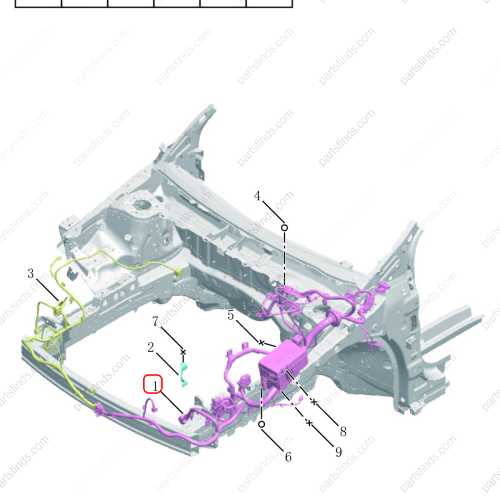 GEELY Engine compartment wiring harness OEM 7013084900 / 1112000907 FOR  Binrui