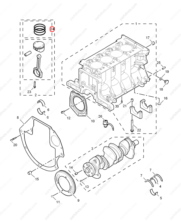 MG Piston ring OEM 10104446 FOR MG350 MG5