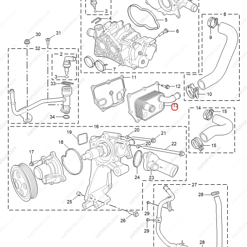 MG Oil cooler OEM 10524385 FOR  MG5