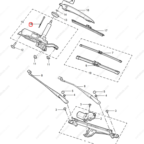 MG Washer Nozzle Hose Line  OEM 10355016 FOR  MG HS