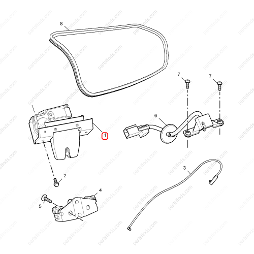 MG Trunk Lock Actuator OEM 10026625 FOR  MG550 MG6