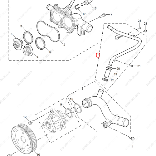 MG Coolant Inlet Hose OEM 10348780 FOR  MG ZS MG5 MG GT