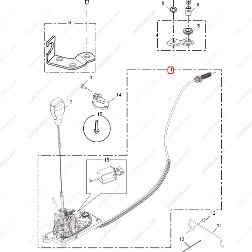 MG Shift lever assembly OEM 10009002 FOR  MG550 MG6