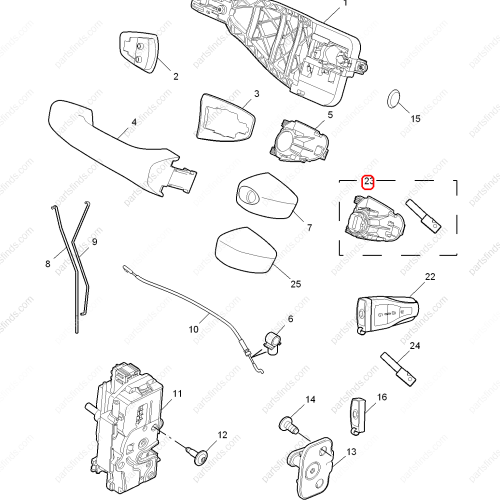 MG Full car lock OEM 30000299 FOR  MG550 MG6