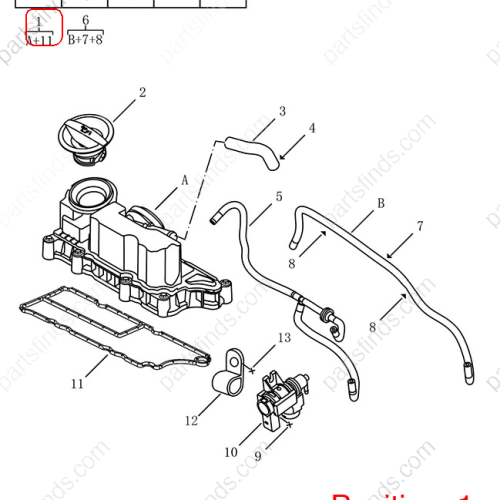 GEELY Air Oil Separator OEM 1070004000 / 31669834 FOR  Coolray