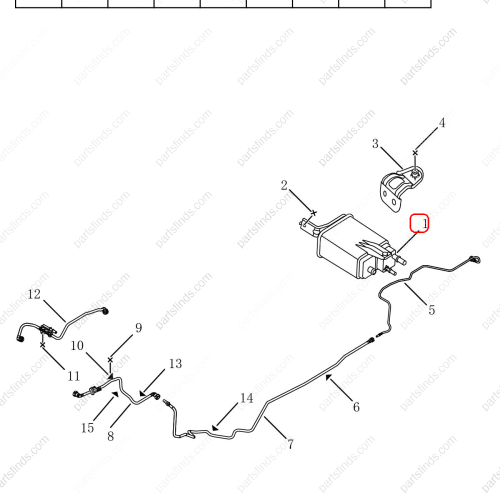 GEELY Activated carbon canister OEM 2019036200 / 6600001617 FOR  Coolray