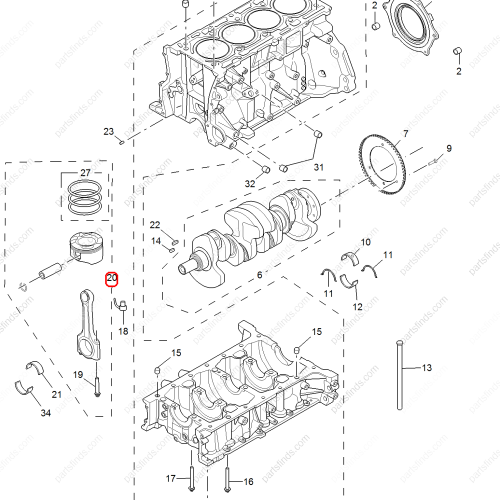 MG Piston OEM 10190671 FOR  RX8 MG HS RX5 MG GS