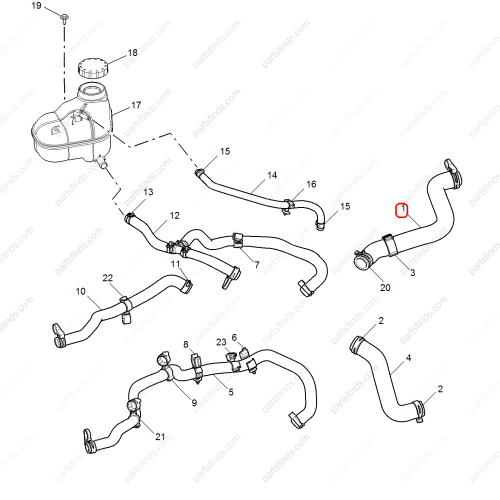 MG Water pipe OEM 10805640 FOR  MG5 MG GT