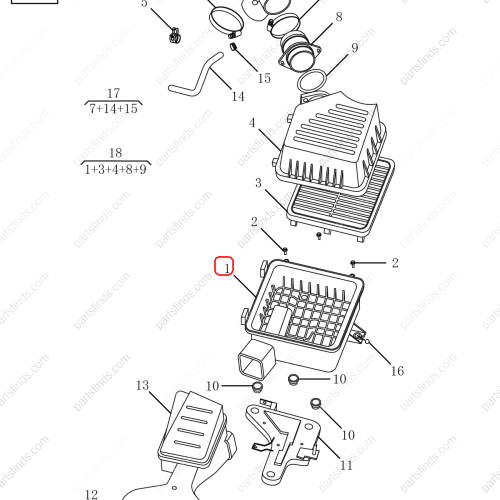 GEELY Air Filter Housing OEM 2032003600 / 1066030212 FOR  Emgrand GT