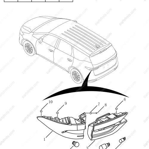 GEELY Light bulb OEM 7057003000 / 1067003784 FOR  Emgrand Emgrand X7 Sport