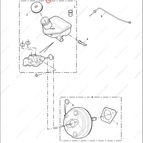 MG Brake master cylinder OEM 10032146 FOR  MG550 MG6