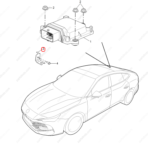 MG ABS sensor bracket OEM 10634374 FOR  MG HS