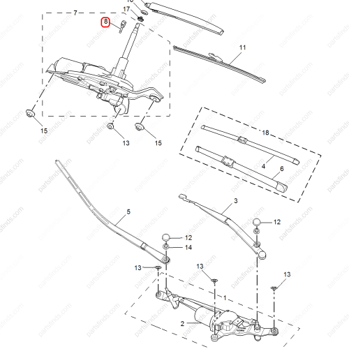 MG Washer Nozzle Hose Line  OEM 10166661 FOR  MG ZS RX5 MG GS