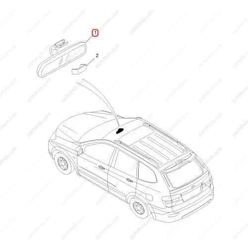 MG Interior mirror OEM 10101749 FOR  RX8 RX5 MG GS