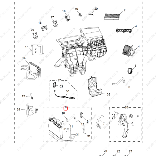 MG A/C Evaporator Core OEM 10575990 FOR  MG HS