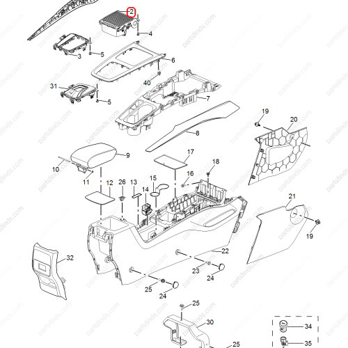 MG STORAGE COMPARTMENT  OEM 10212953 FOR  MG5