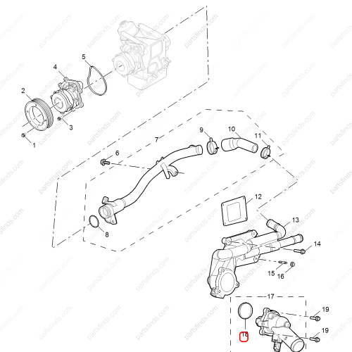 MG Thermostat gasket OEM 10179276 FOR  RX8 MG HS RX5 MG GS