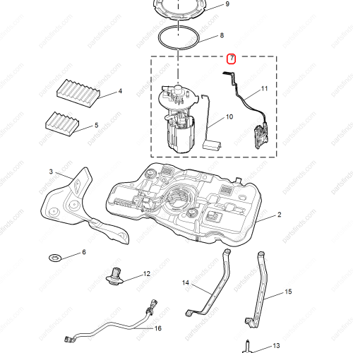 MG Fuel pump assembly OEM 10970954 FOR  MG6 MG5 MG GT