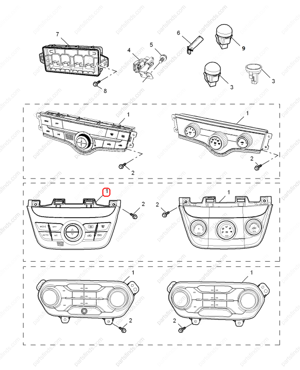 MG Air conditioning control panel OEM 10179957ASA FOR  MG350