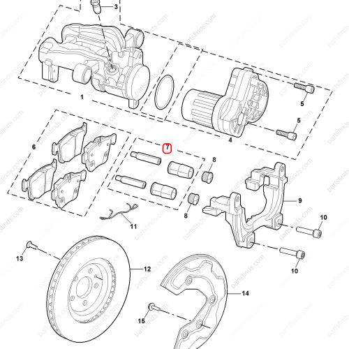 MG Brake caliper pin OEM 11386181 FOR  MG5