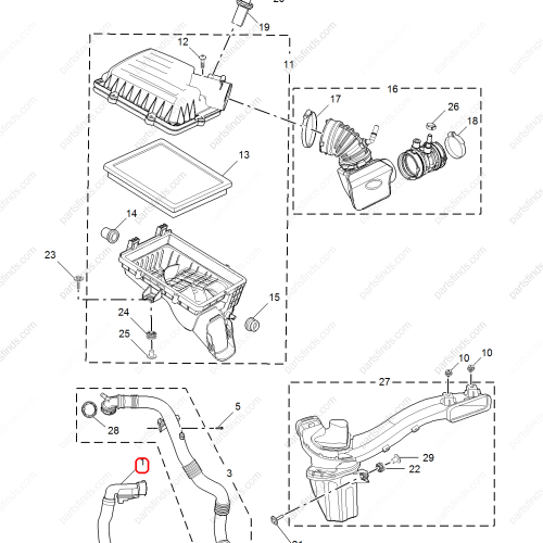 MG Intercooler Turbocharger Tube OEM 10711248 FOR  MG6 MG5 MG GT