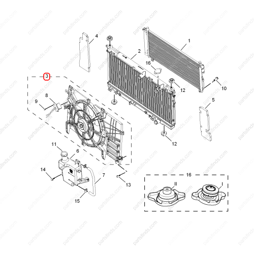 MG Electric fan OEM 50016402 FOR  MG350 MG5