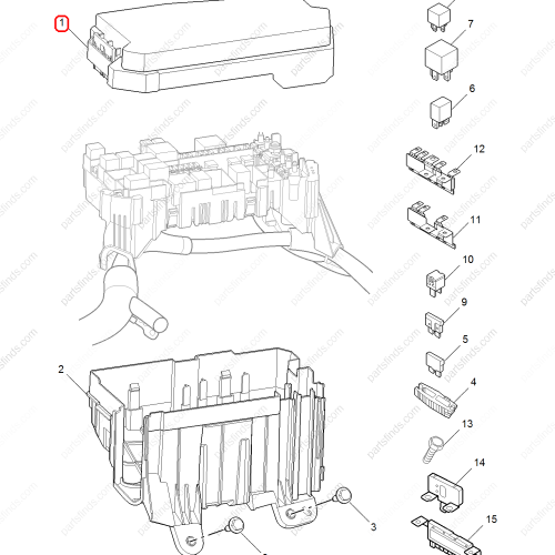 MG Fuse box cover OEM 10357602 FOR  MG5 MG GT