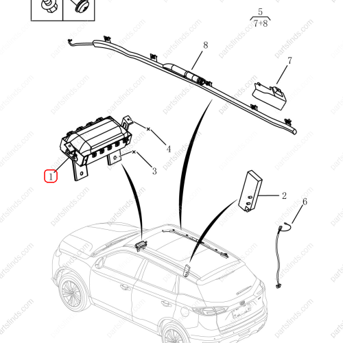 GEELY Side airbag OEM 8034002800 / 1013004105 FOR  Emgrand X7 Sport