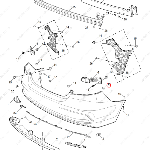 MG Reverse radar bracket OEM 10381085 FOR  MG6