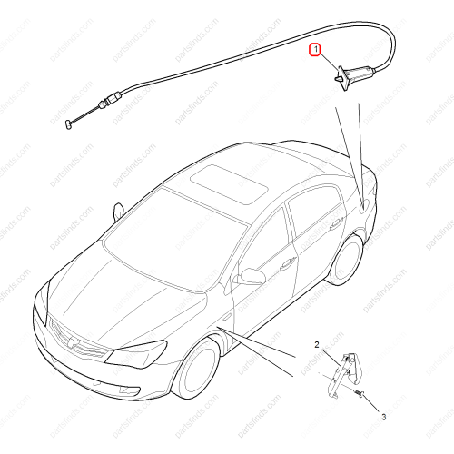 MG Fuel tank cap cable OEM 50012008 FOR  MG350