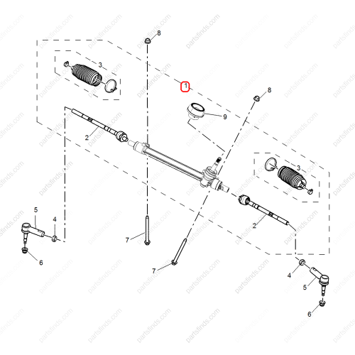 MG Steering gear OEM 10772187 FOR  MG HS