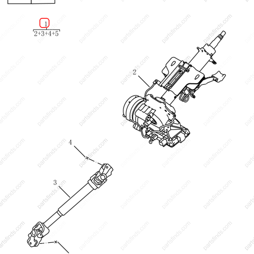 GEELY Steering column OEM 4030029800 / 8891020606 FOR  Coolray