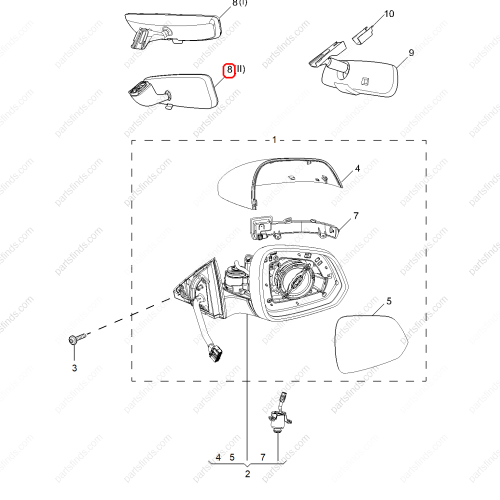 MG Interior mirror OEM 10377729 FOR  MG HS RX5