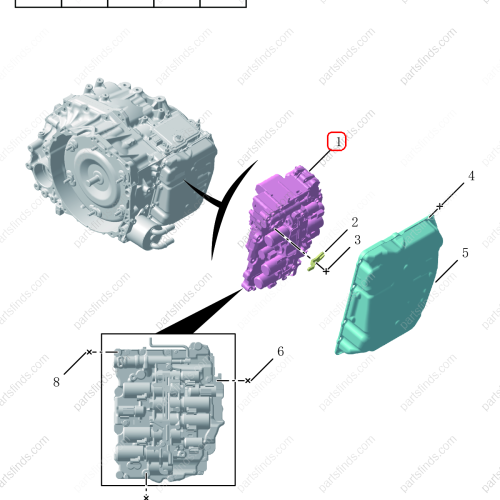 GEELY Transmission valve body OEM 3088006100 / 8889843403 FOR  Tugella