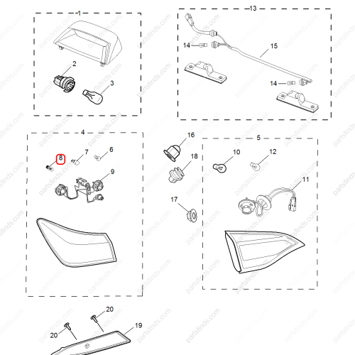 MG Light bulb OEM 10236318 FOR