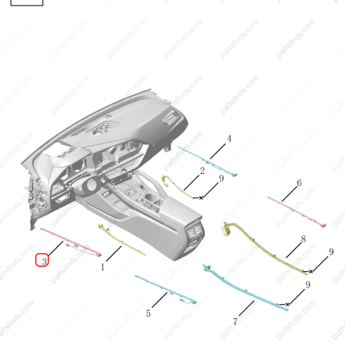 GEELY Ambient lighting OEM 6047619800 / 8889512263 FOR  Tugella