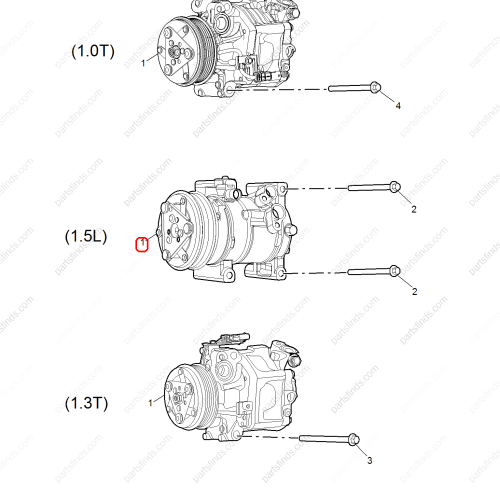 MG A/C Compressor OEM 10764519 FOR  MG ZS