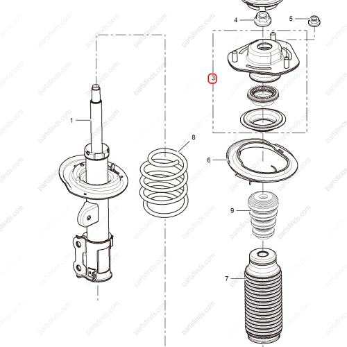 MG Shock Absorber Top Mount OEM 10046416 FOR  MG350 MG5