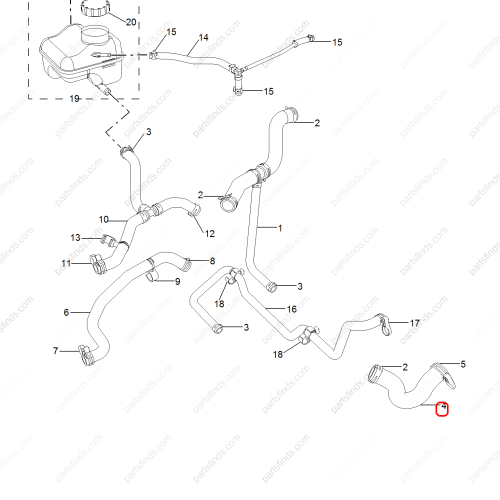 MG Radiator hose OEM 10389530 FOR  MG ZS