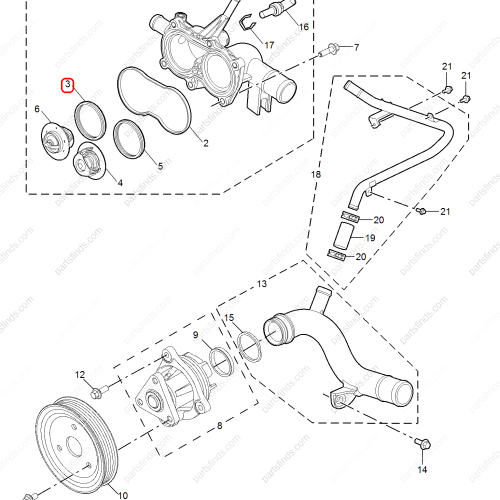 MG Thermostat O-ring OEM 10013854 FOR  MG ZS MG350 MG3 MG5 MG GT MG3 Xross