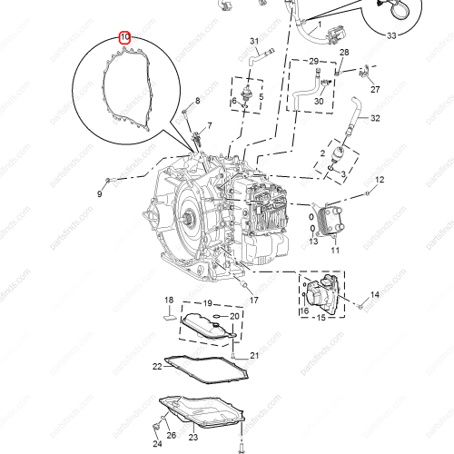 MG Transmission housing gasket OEM 10514740 FOR  MG5 MG HS MG GT