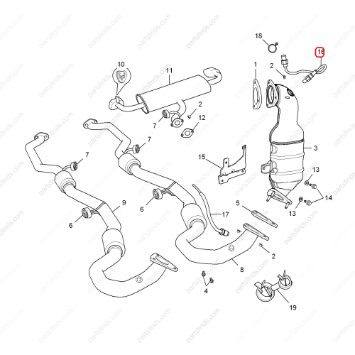 MG Oxygen sensor OEM 10128840 FOR  MG HS RX5 MG GS