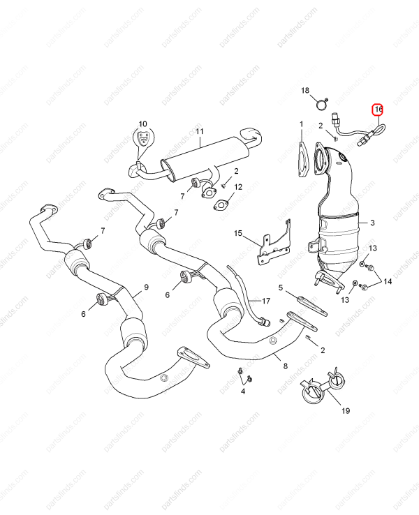 MG Oxygen sensor OEM 10128840 FOR  MG HS RX5 MG GS