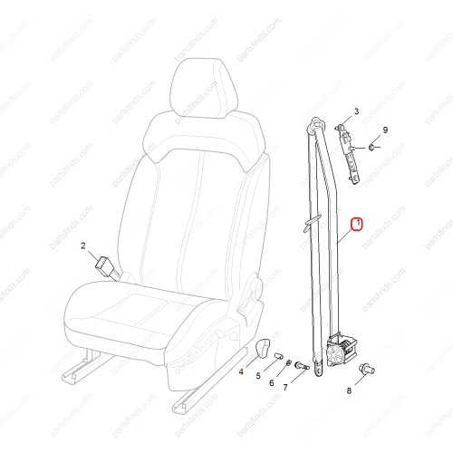 MG Seat belt OEM 10447761 FOR  MG6