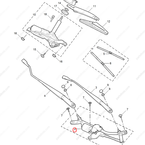 MG Wiper linkage motor OEM 10234228 FOR  MG ZS